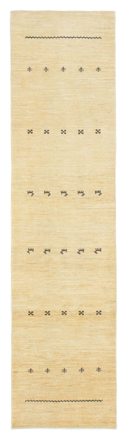 Løber Gabbeh-tæppe - Persisk - 334 x 83 cm - beige