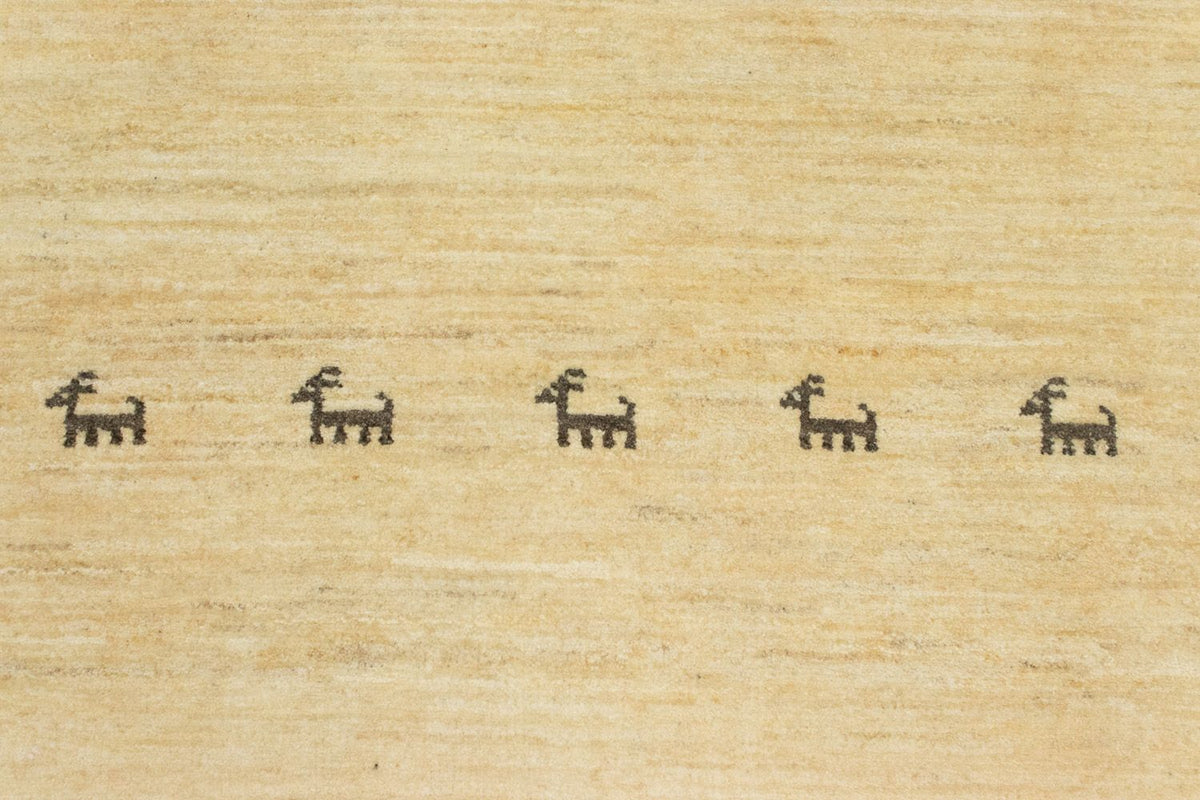 Løber Gabbeh-tæppe - Persisk - 334 x 83 cm - beige