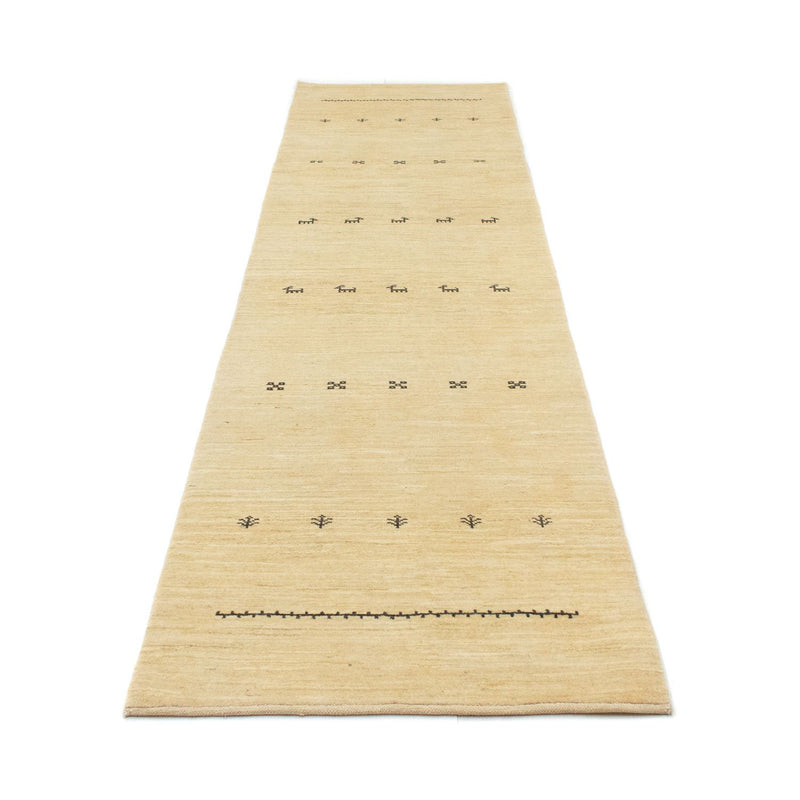 Løber Gabbeh-tæppe - Persisk - 334 x 83 cm - beige