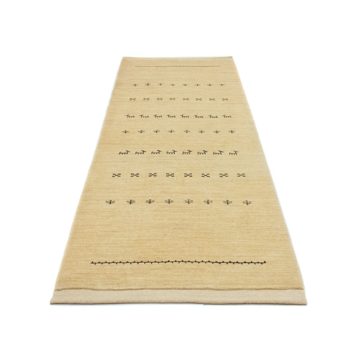 Løber Gabbeh-tæppe - Persisk - 255 x 85 cm - flerfarvet