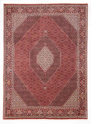 Persisk tæppe - Bijar - 310 x 250 cm - rød