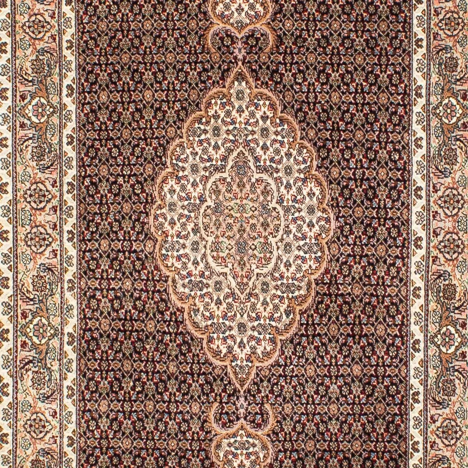 Løber Persisk tæppe - Tabriz - 302 x 82 cm - mørkeblå