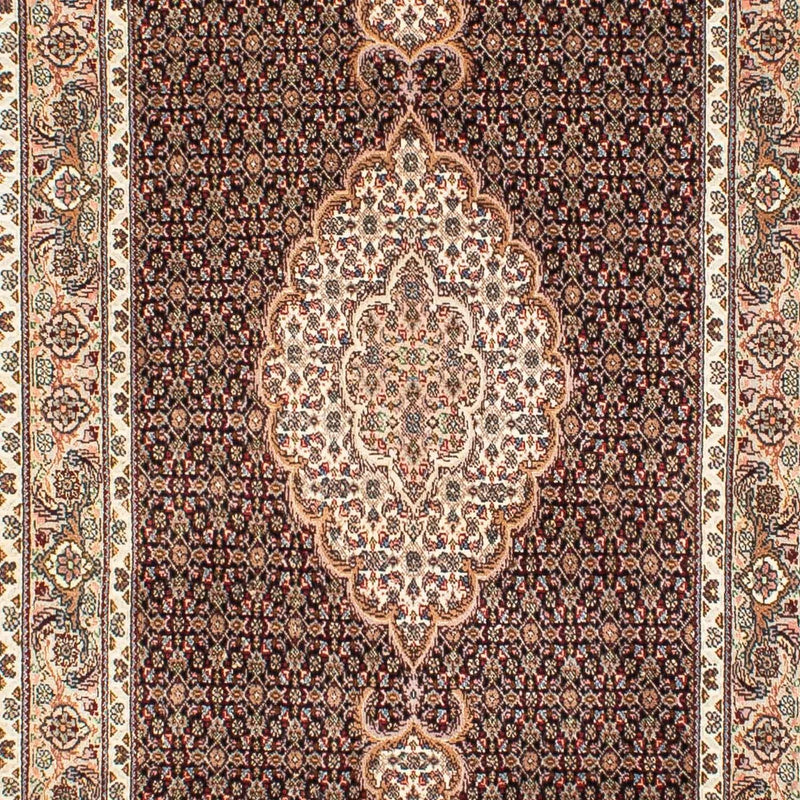 Løber Persisk tæppe - Tabriz - 302 x 82 cm - mørkeblå
