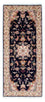 Løber Persisk tæppe - Tabriz - Royal - 200 x 83 cm - mørkeblå