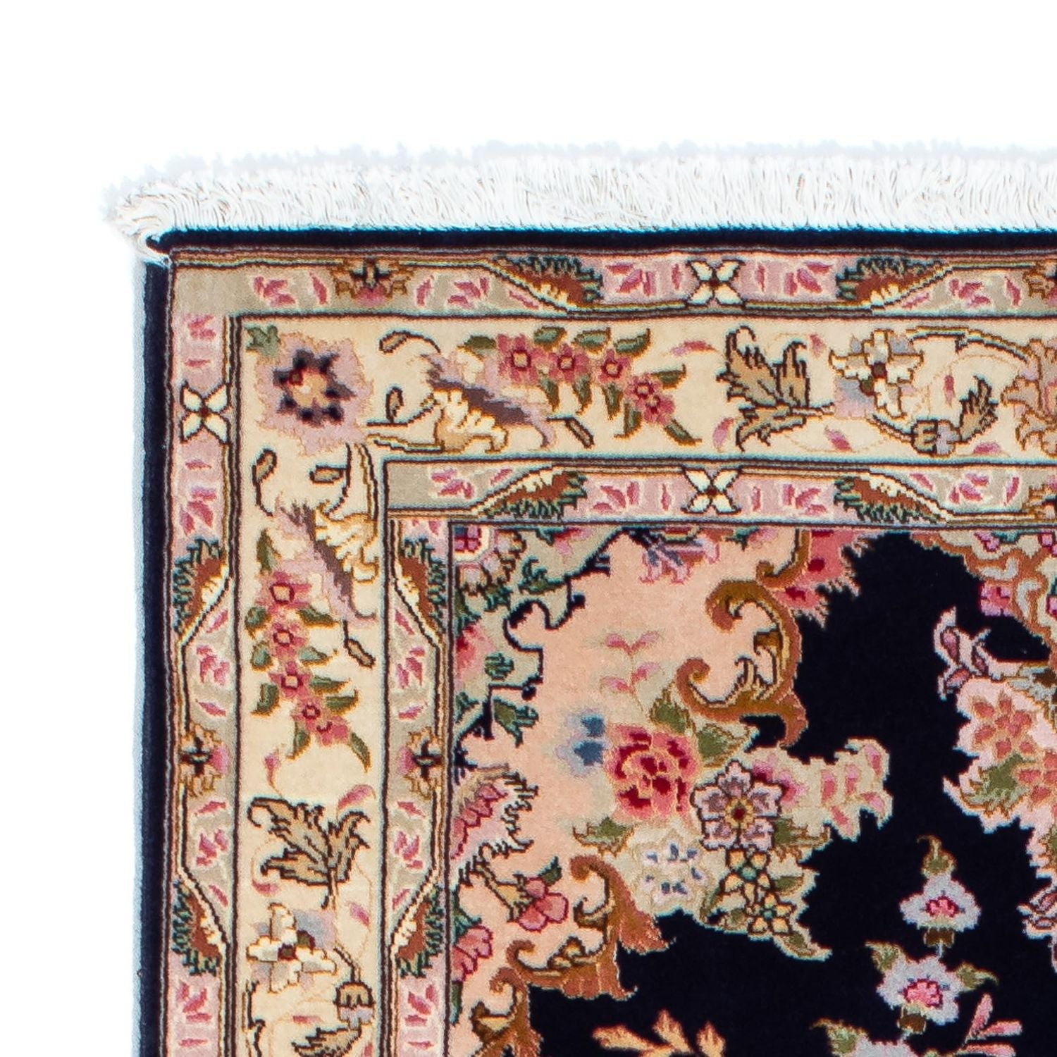 Løber Persisk tæppe - Tabriz - Royal - 200 x 83 cm - mørkeblå