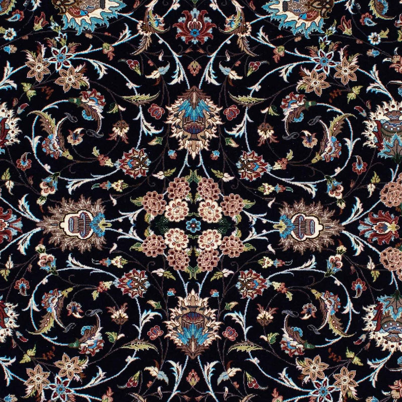 Persisk tæppe - Ghom - 210 x 140 cm - mørkeblå
