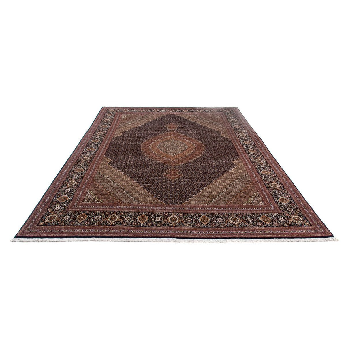Persisk tæppe - Tabriz - 359 x 252 cm - brun