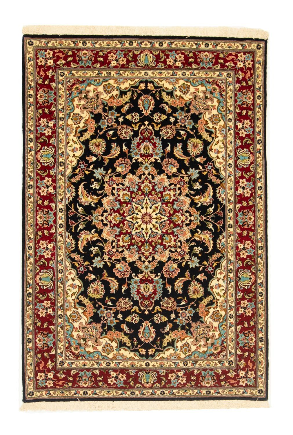 Persisk tæppe - Ghom - 157 x 105 cm - sort