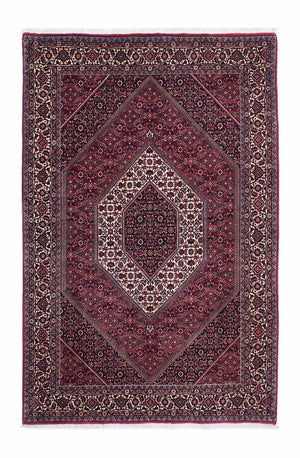 Persisk tæppe - Bijar - 208 x 134 cm - rød