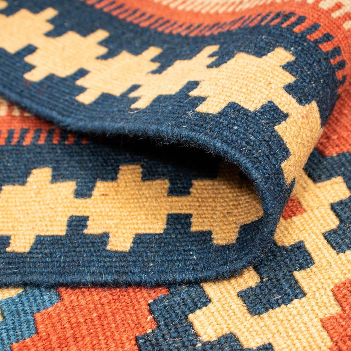 Kelim-tæppe - orientalsk - 238 x 200 cm - flerfarvet