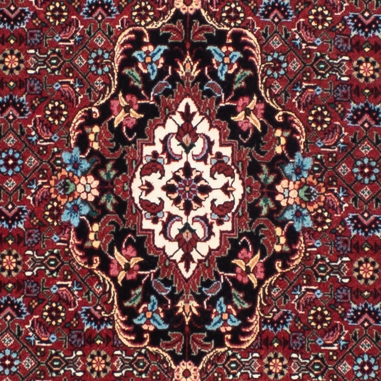 Løber Persisk tæppe - Bijar - 205 x 74 cm - mørkerød