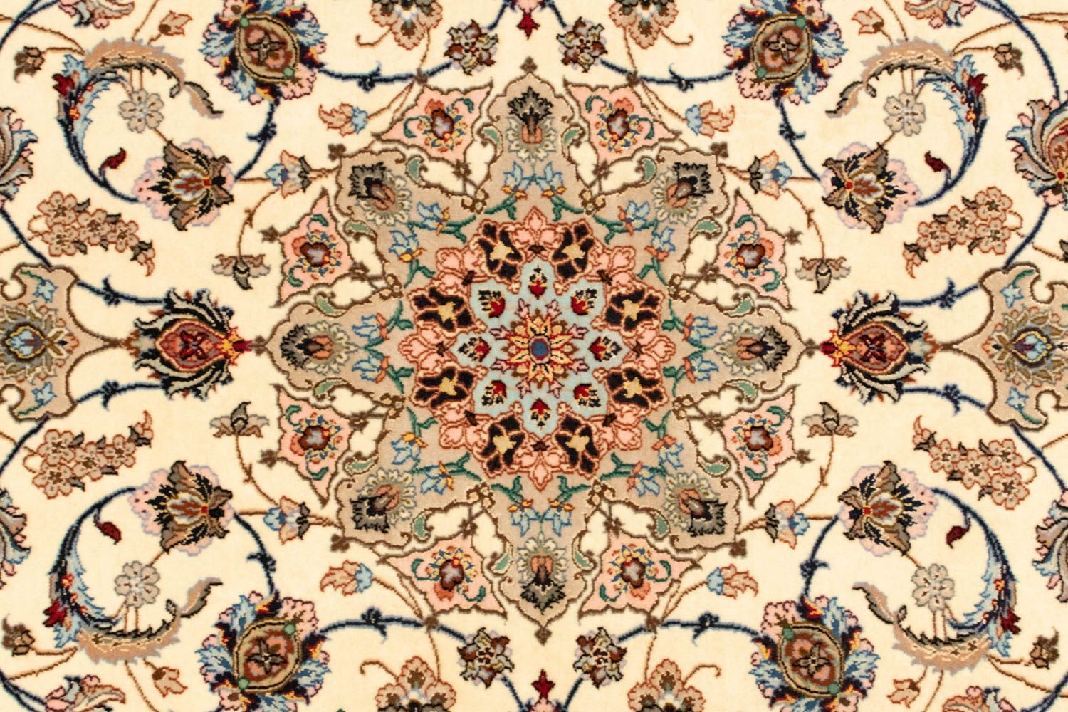 Persisk tæppe - Isfahan - Premium - 163 x 111 cm - beige