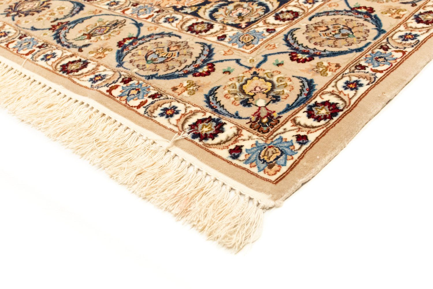 Persisk tæppe - Isfahan - Premium - 163 x 111 cm - beige