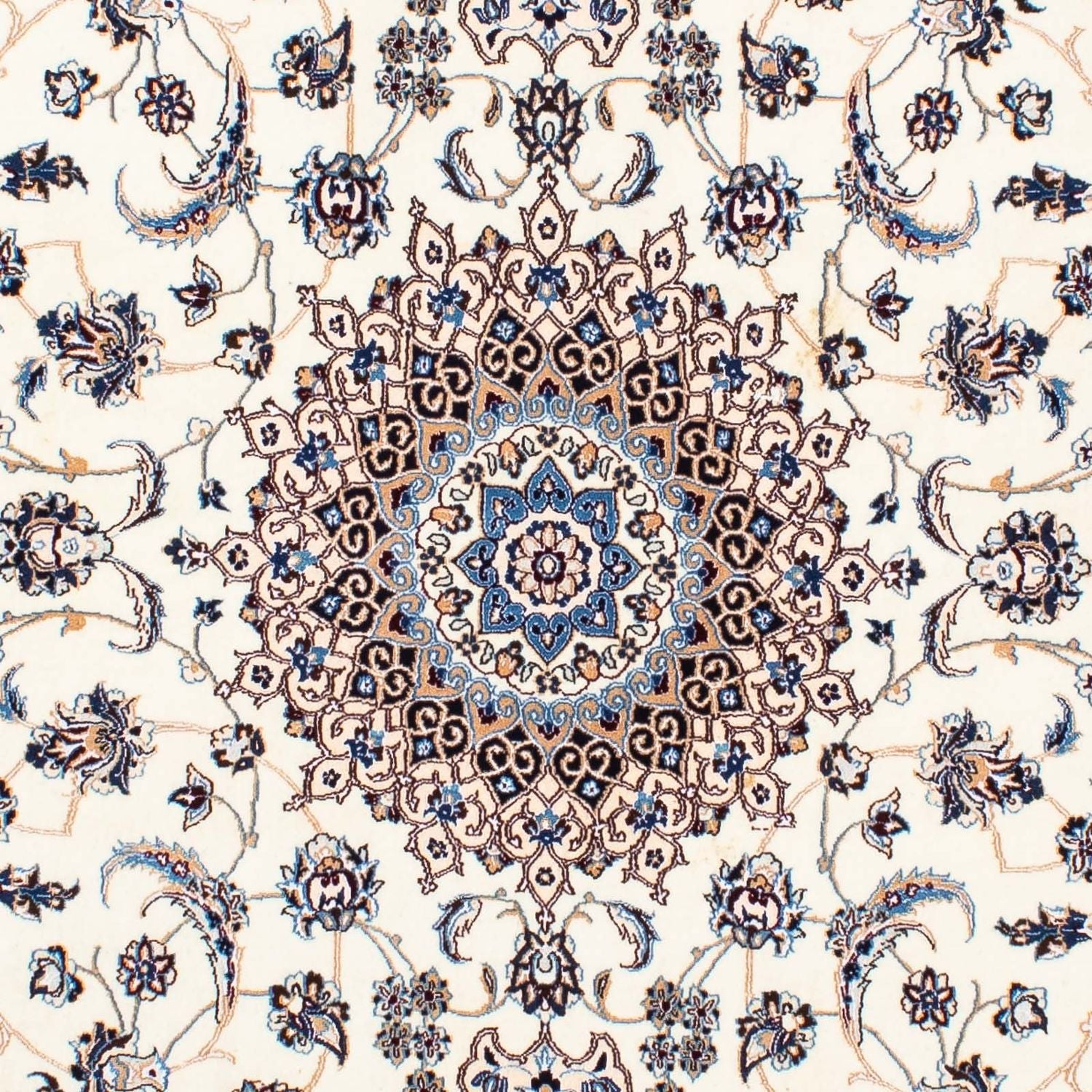 Persisk tæppe - Nain - Premium - 209 x 130 cm - beige