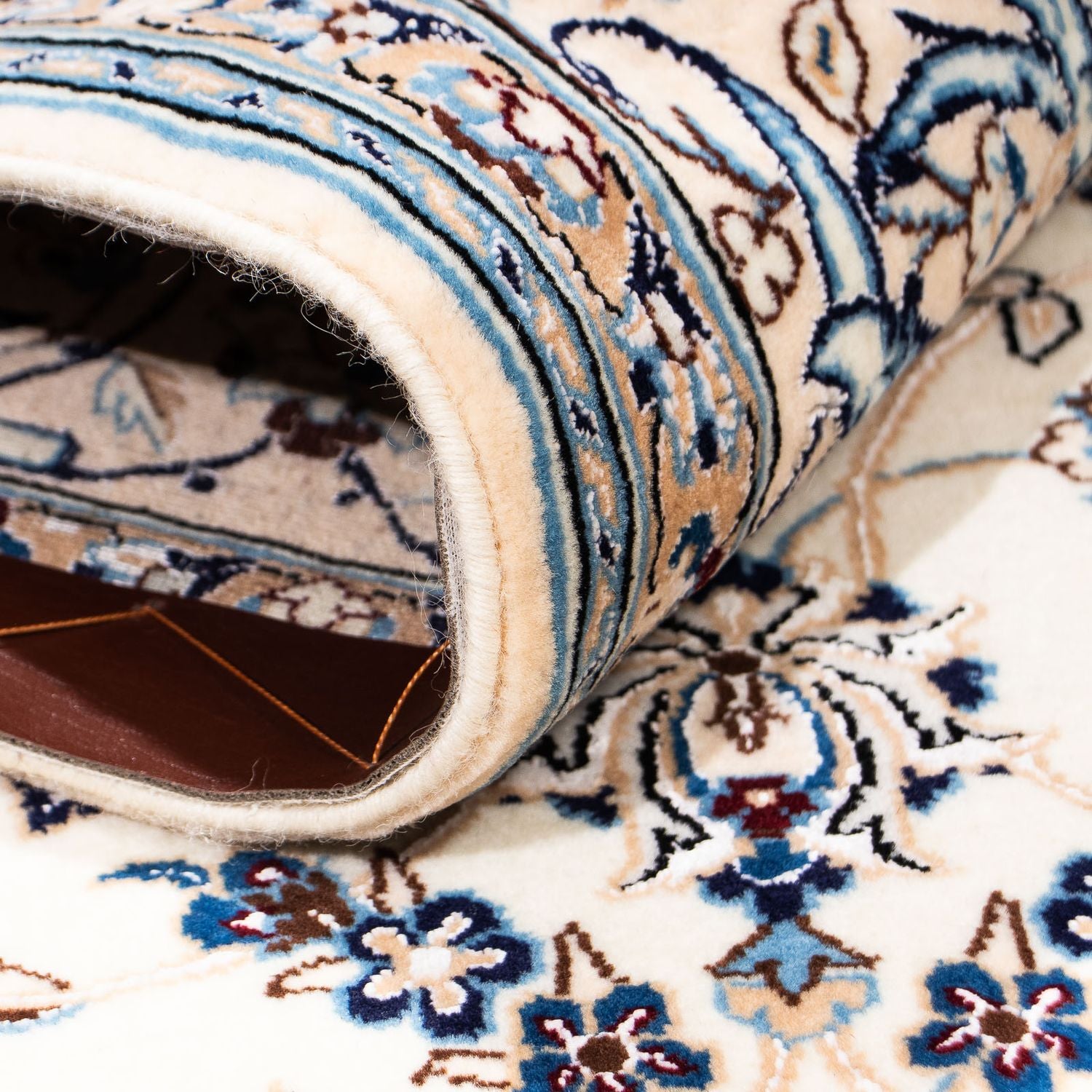 Persisk tæppe - Nain - Premium - 209 x 130 cm - beige