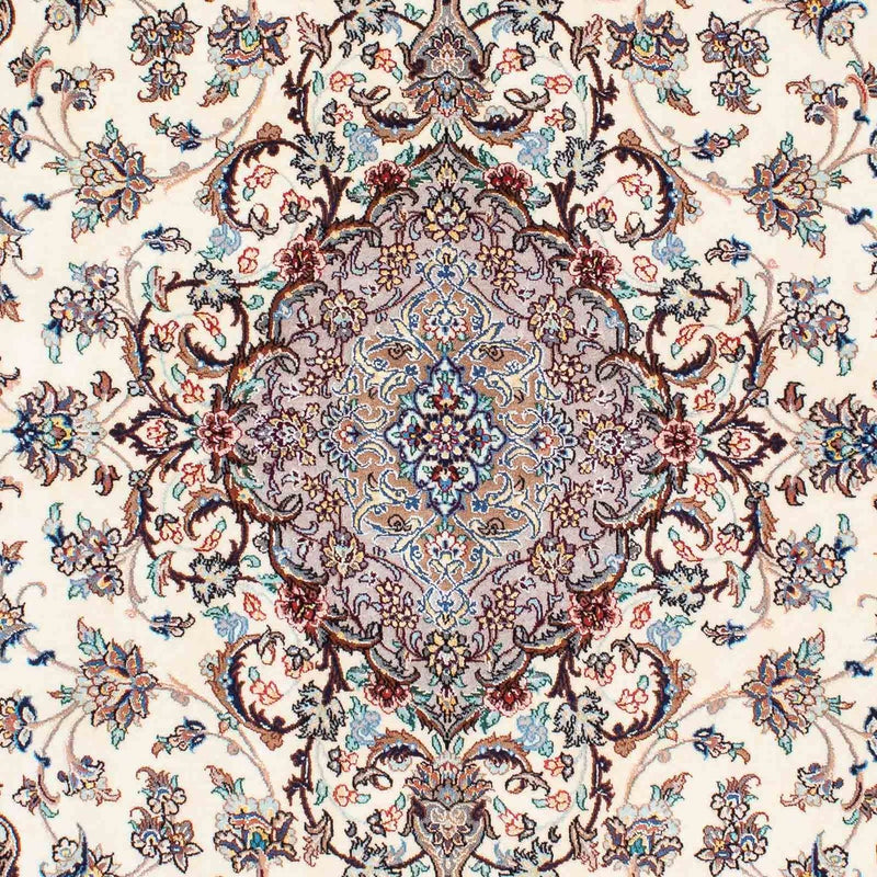 Persisk tæppe - Isfahan - Premium - 201 x 130 cm - beige