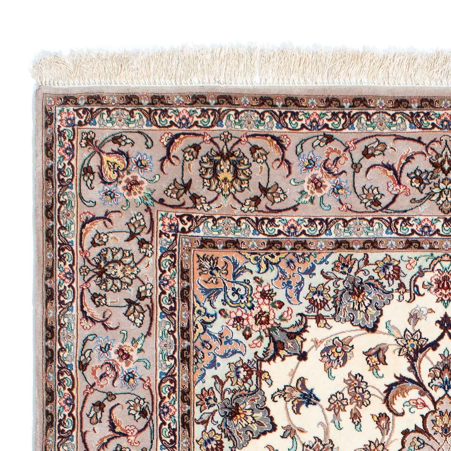 Persisk tæppe - Isfahan - Premium - 201 x 130 cm - beige