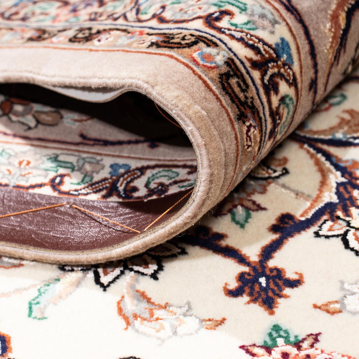 Persisk tæppe - Isfahan - Premium - 201 x 130 cm - beige