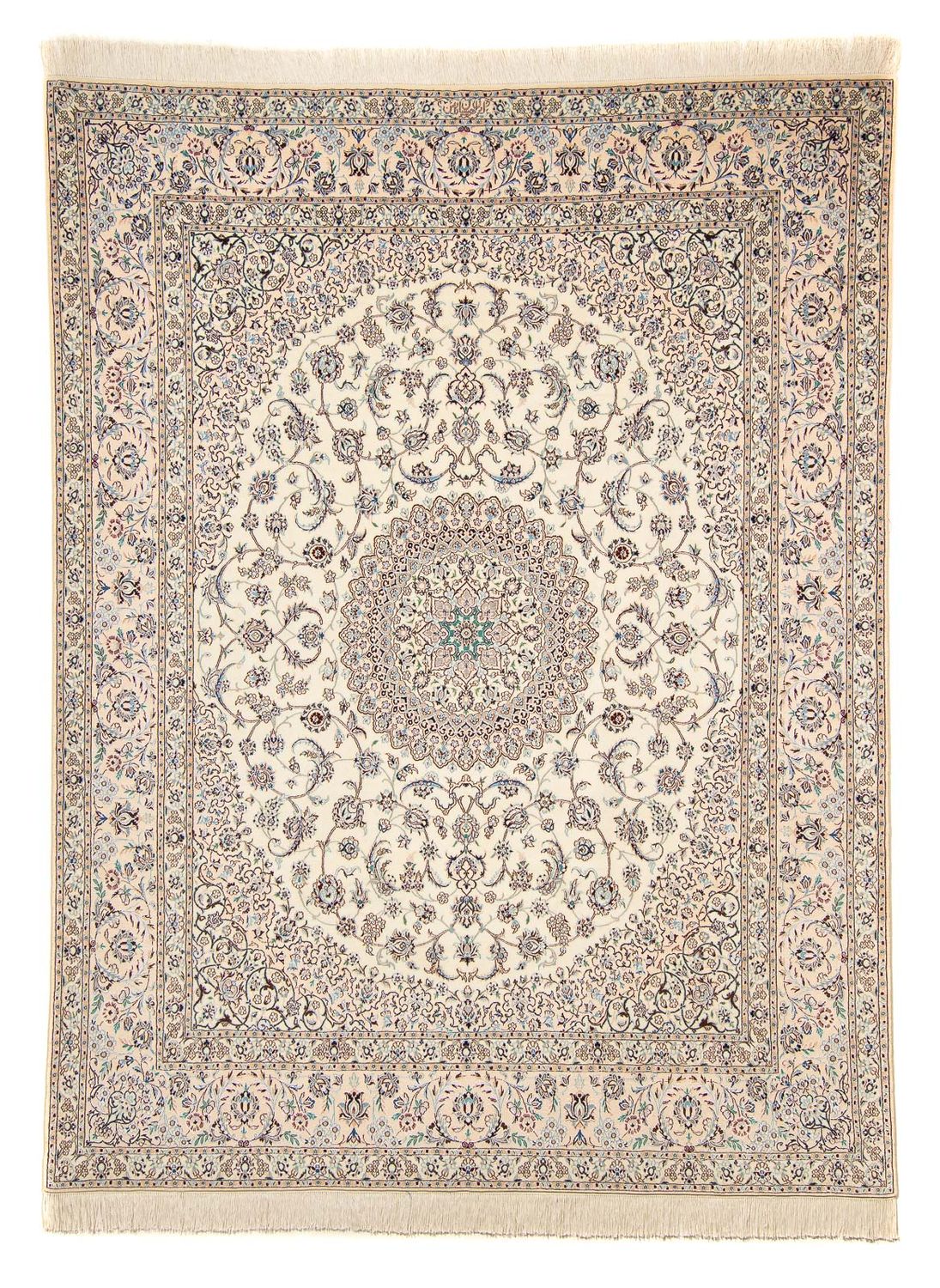 Persisk tæppe - Nain - Premium - 262 x 209 cm - beige