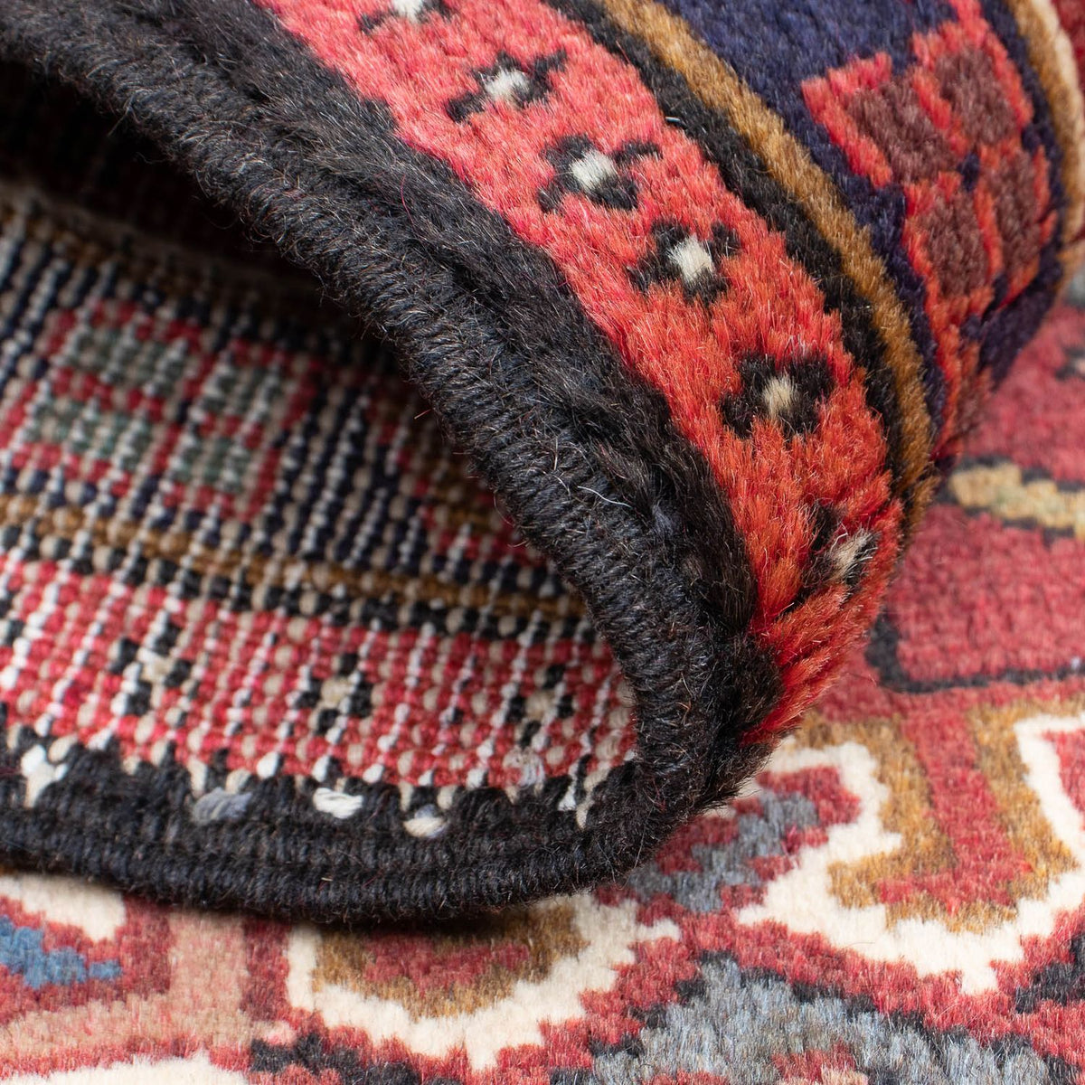 Persisk tæppe - Nomadisk - 96 x 60 cm - brun