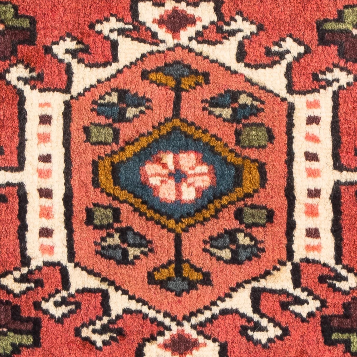 Persisk tæppe - Nomadisk - 100 x 65 cm - lysrød