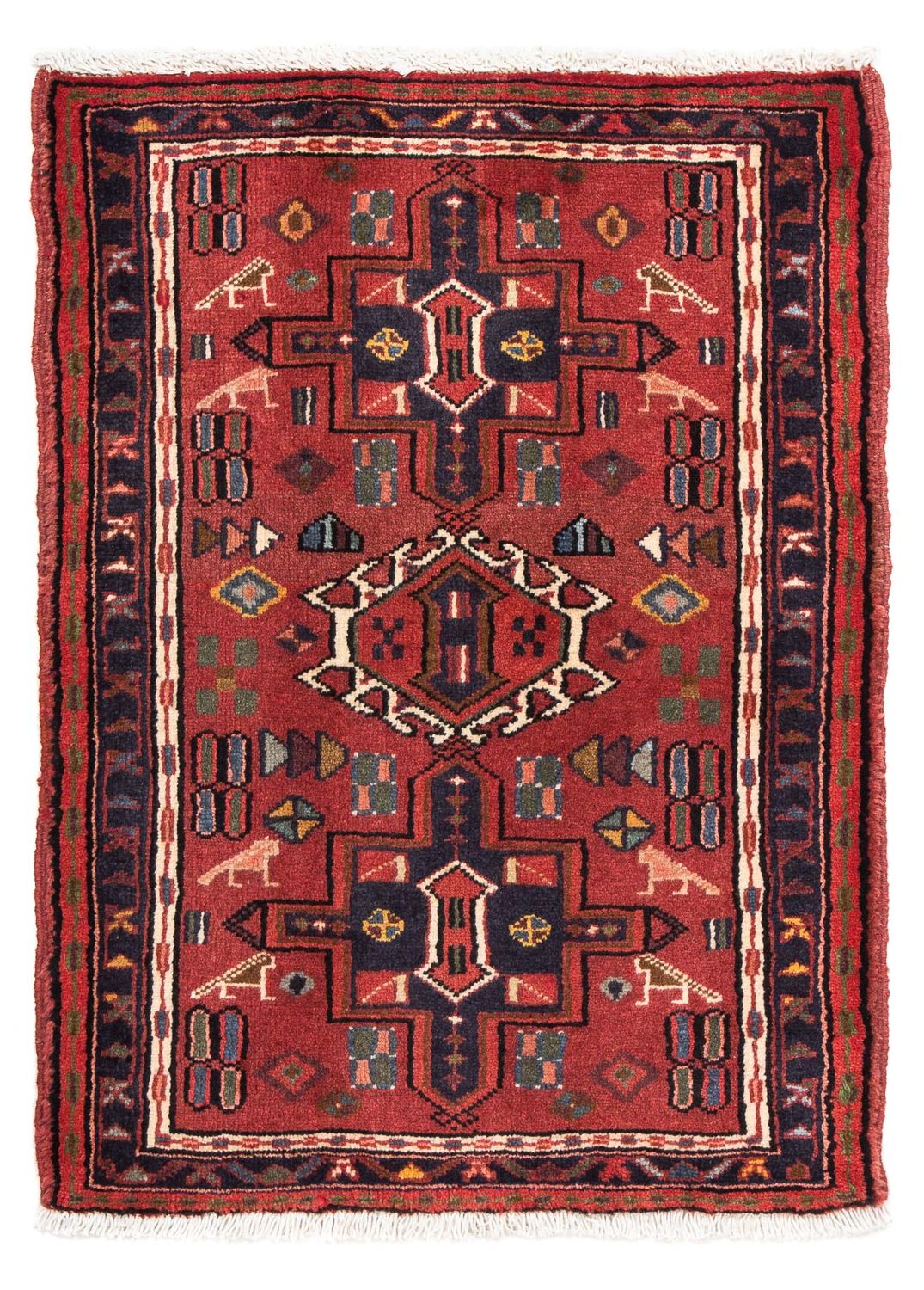 Persisk tæppe - Nomadisk - 100 x 70 cm - brun