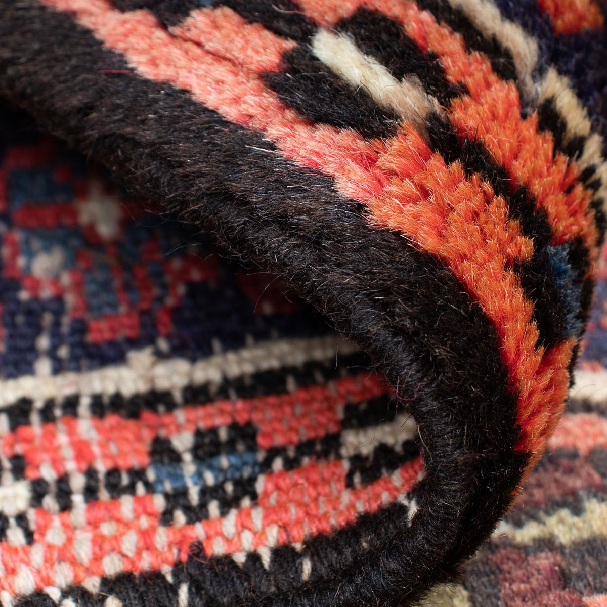 Persisk tæppe - Nomadisk - 95 x 70 cm - lysrød