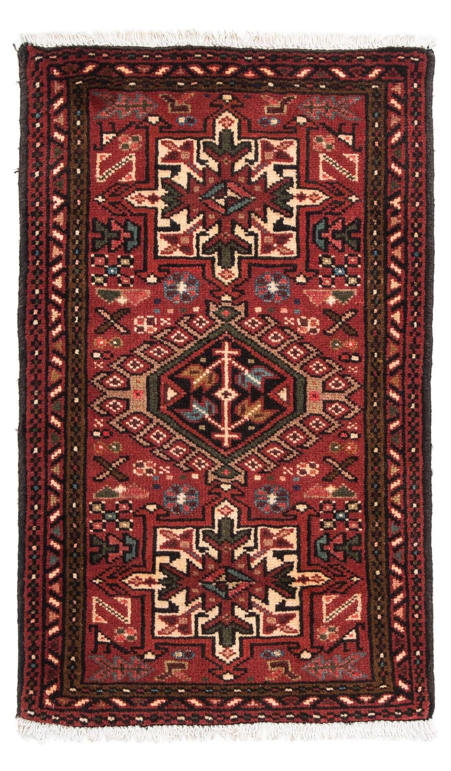 Persisk tæppe - Nomadisk - 105 x 66 cm - mørkerød