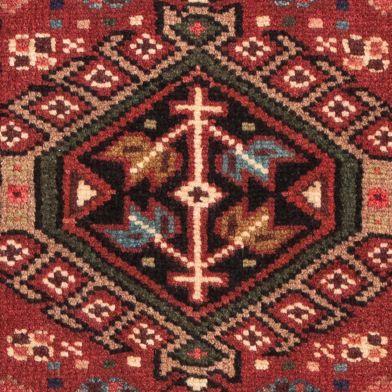 Persisk tæppe - Nomadisk - 105 x 66 cm - mørkerød
