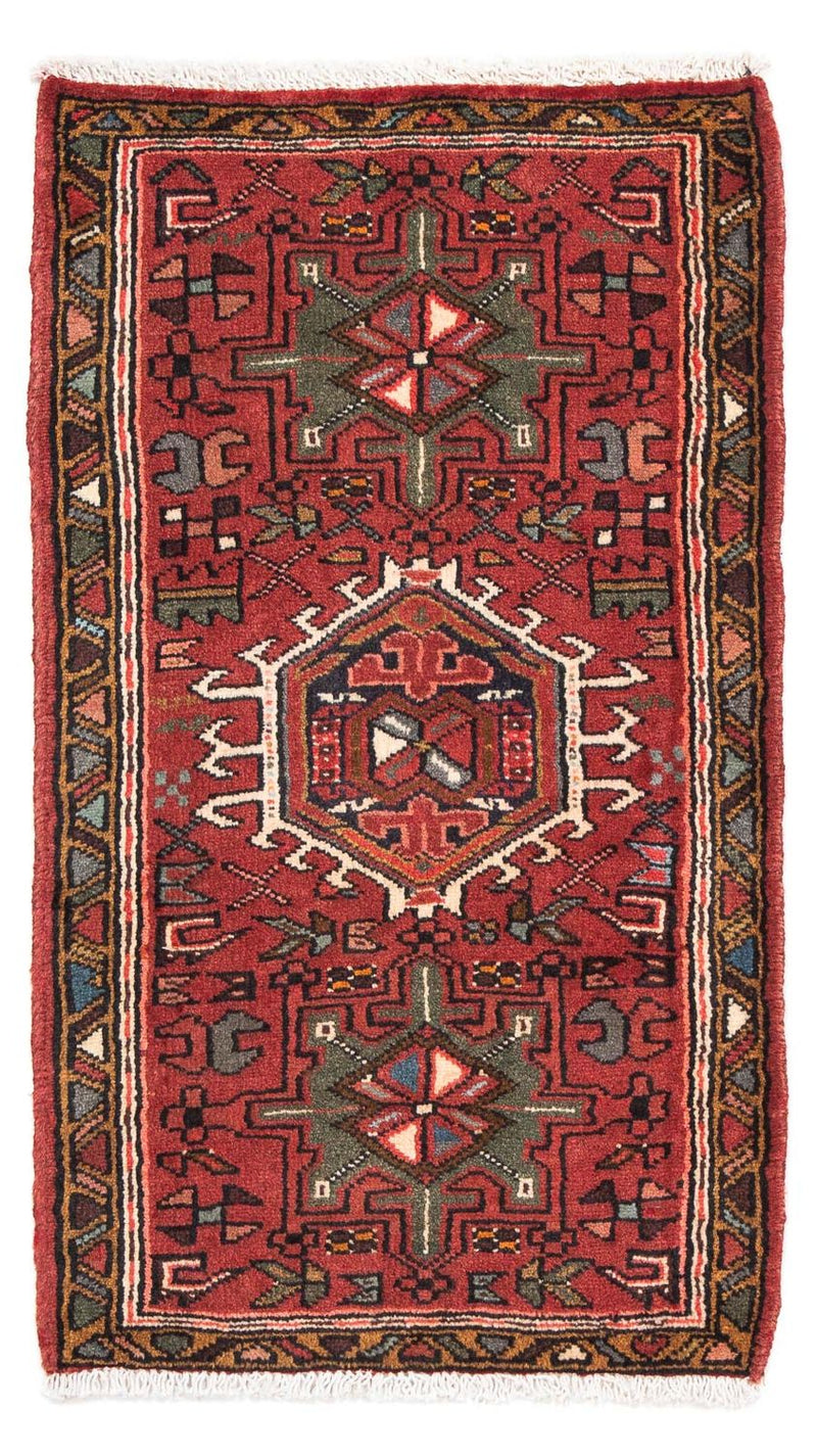 Persisk tæppe - Nomadisk - 105 x 60 cm - mørkerød