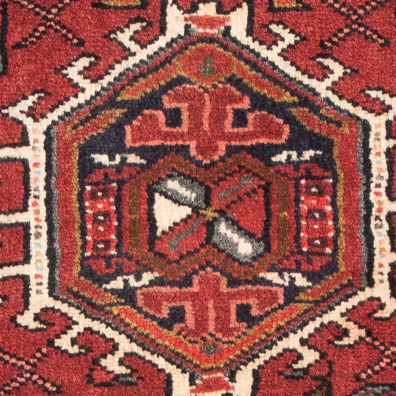 Persisk tæppe - Nomadisk - 105 x 60 cm - mørkerød