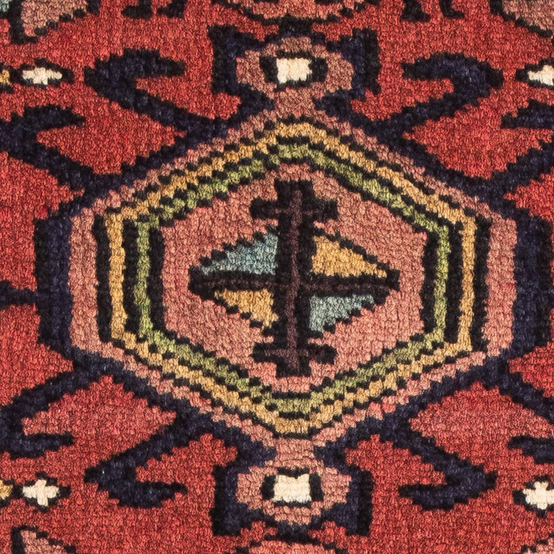 Persisk tæppe - Nomadisk - 105 x 65 cm - mørkerød