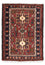 Persisk tæppe - Nomadisk - 105 x 75 cm - mørkerød