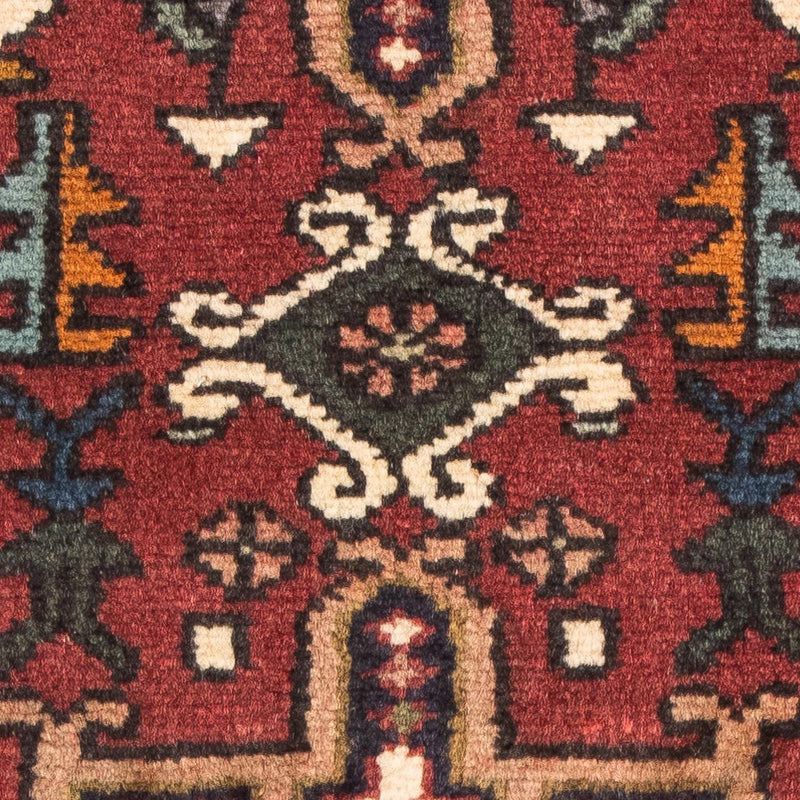 Persisk tæppe - Nomadisk - 105 x 75 cm - mørkerød