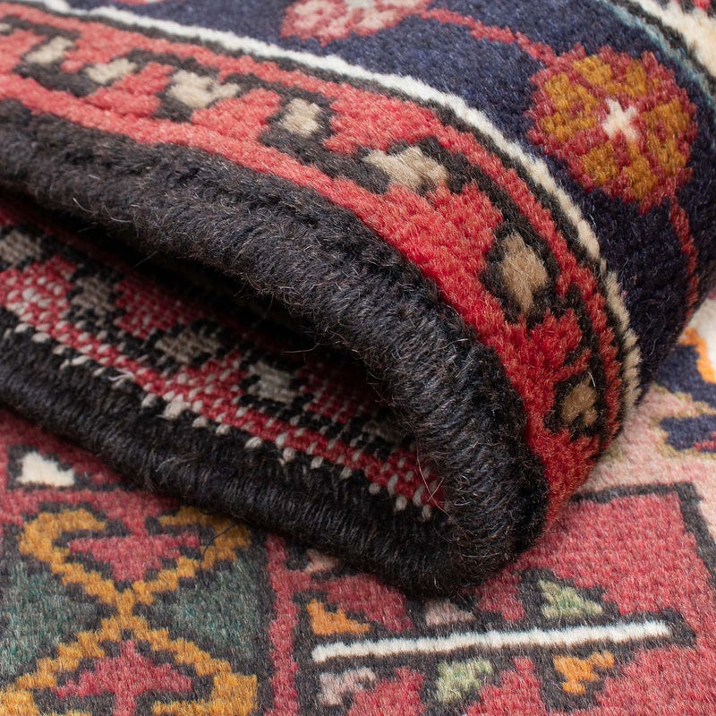 Persisk tæppe - Nomadisk - 105 x 75 cm - mørkerød