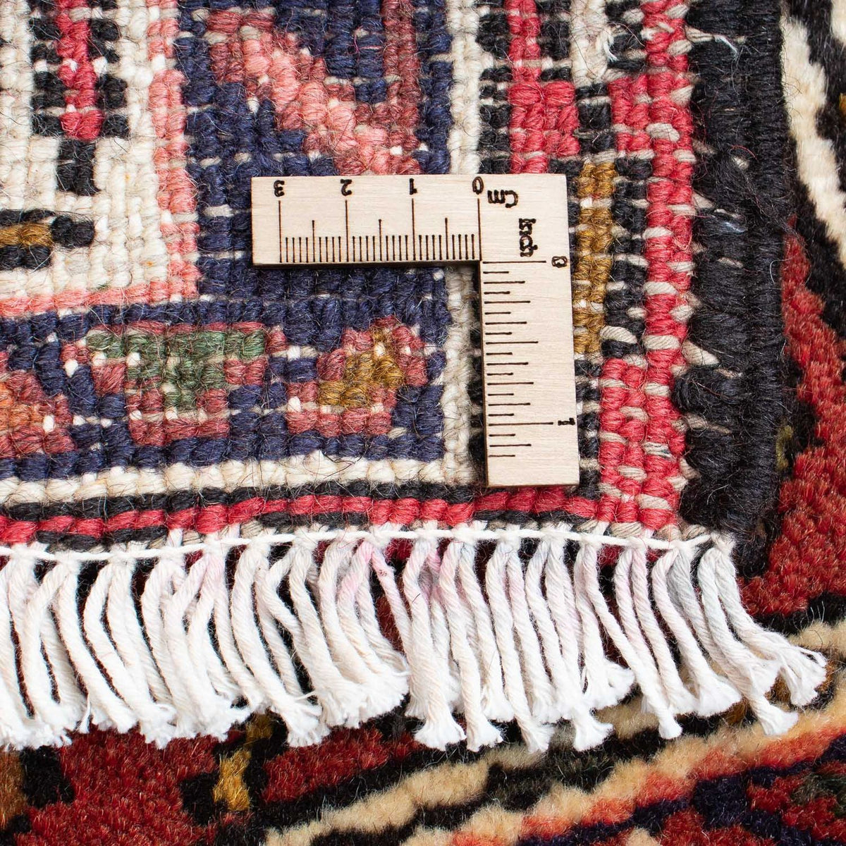 Persisk tæppe - Nomadisk - 98 x 70 cm - mørkerød