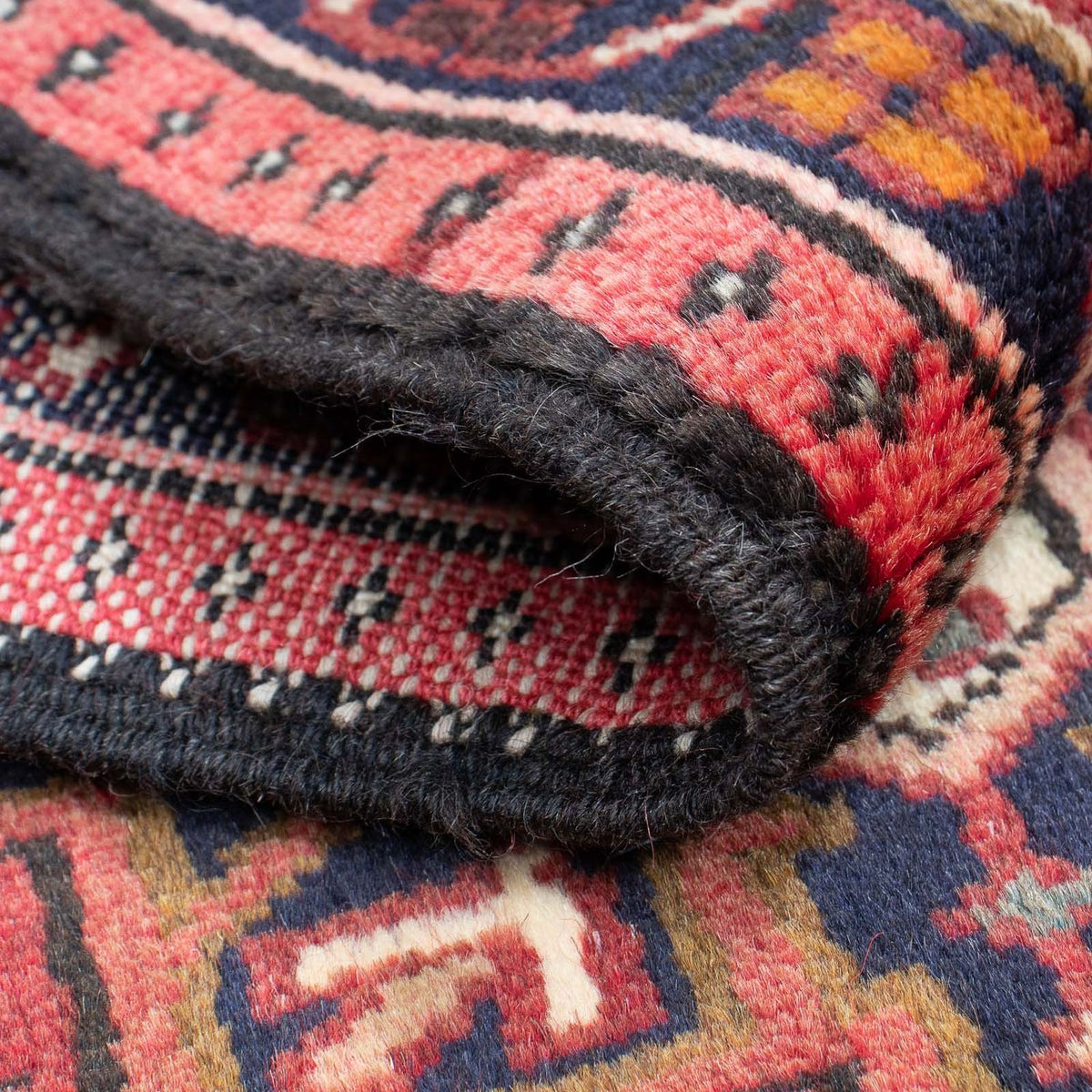 Persisk tæppe - Nomadisk - 95 x 57 cm - rust