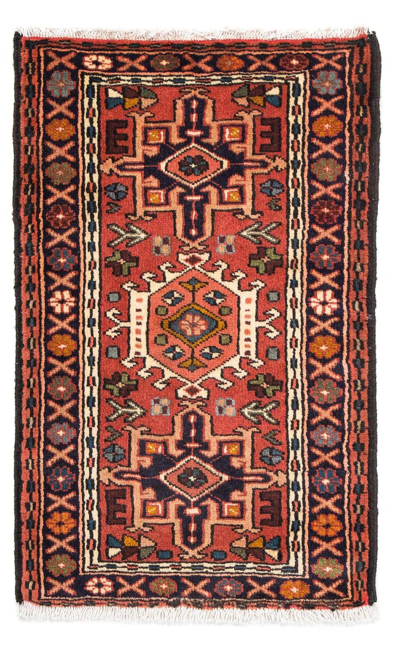 Persisk tæppe - Nomadisk - 100 x 65 cm - rust