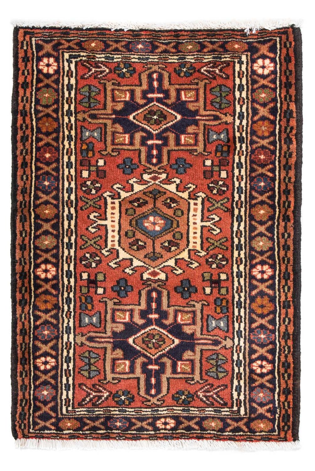 Persisk tæppe - Nomadisk - 98 x 70 cm - rust