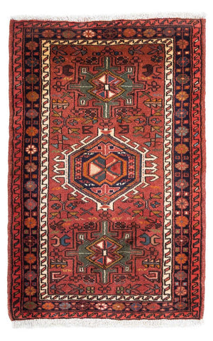Persisk tæppe - Nomadisk - 115 x 75 cm - mørkerød