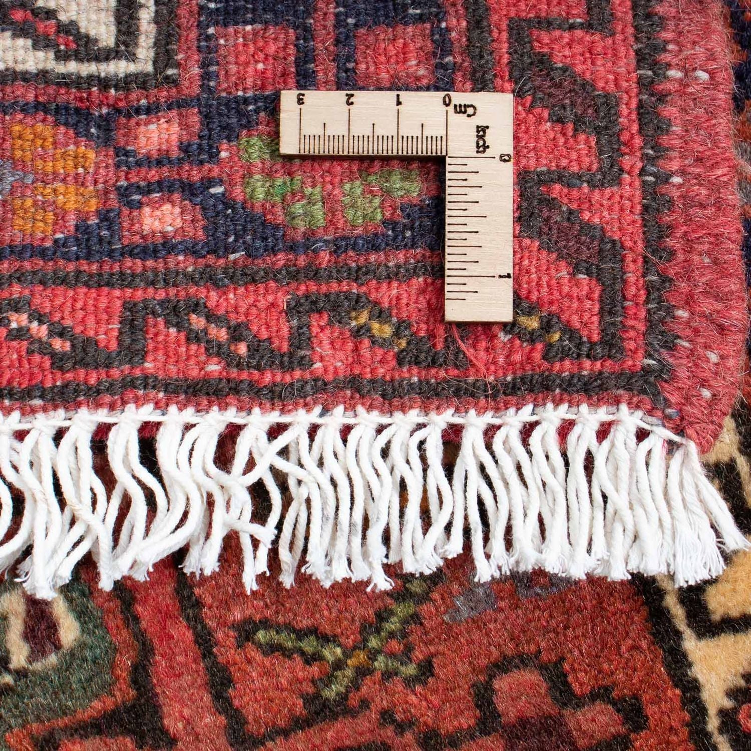 Persisk tæppe - Nomadisk - 115 x 75 cm - mørkerød