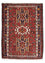 Persisk tæppe - Nomadisk - 100 x 73 cm - mørkerød