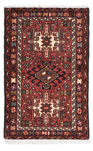 Persisk tæppe - Nomadisk - 100 x 67 cm - mørkerød