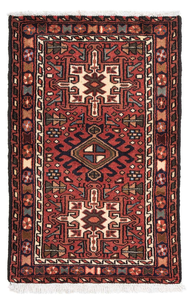Persisk tæppe - Nomadisk - 100 x 67 cm - mørkerød