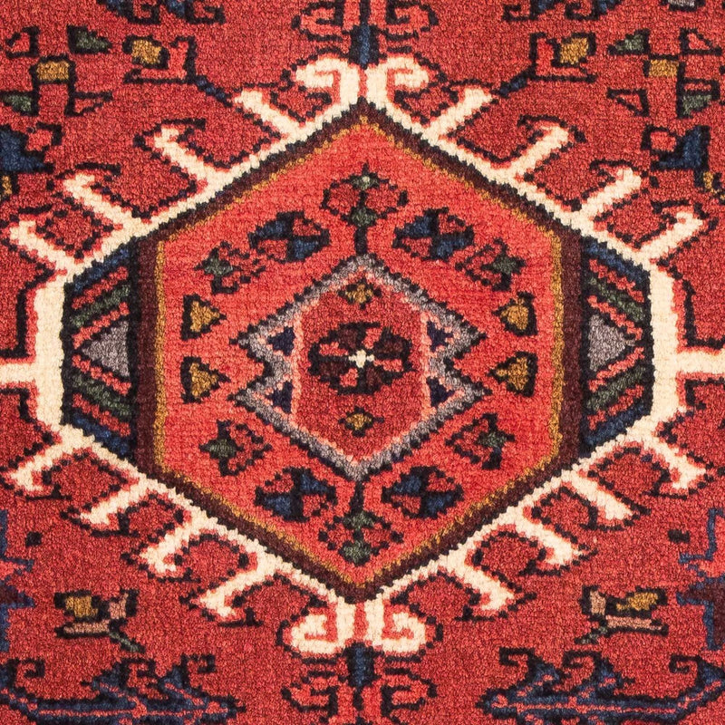 Persisk tæppe - Nomadisk - 105 x 65 cm - mørkerød