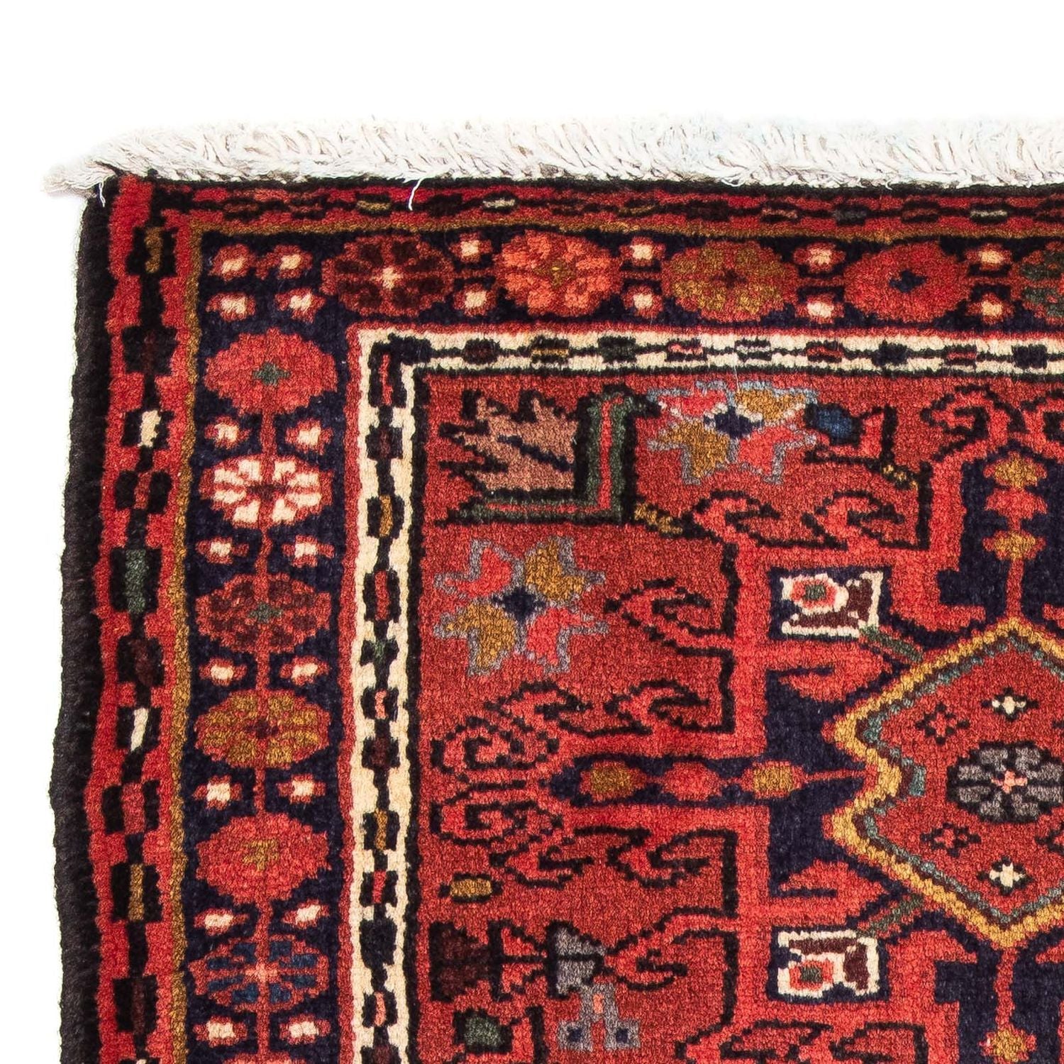 Persisk tæppe - Nomadisk - 105 x 65 cm - mørkerød
