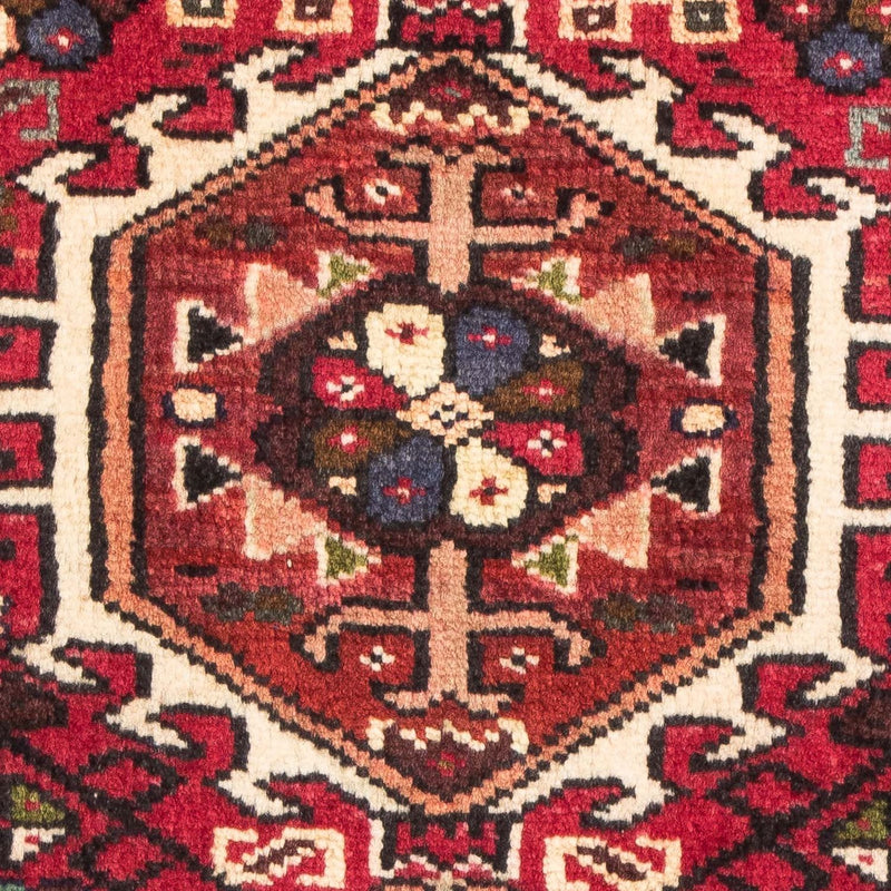 Persisk tæppe - Nomadisk - 105 x 70 cm - mørkerød
