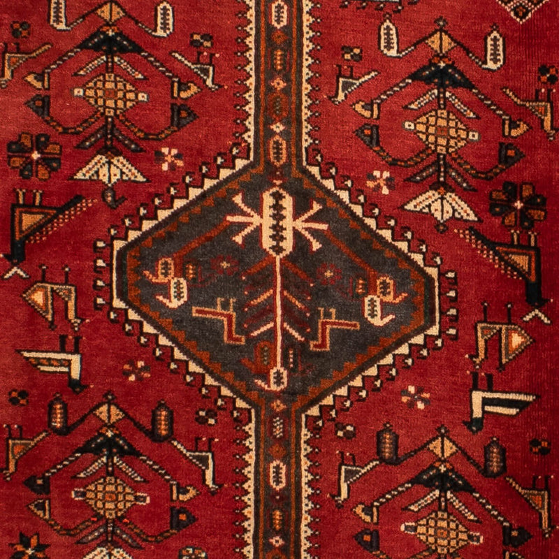 Løber Persisk tæppe - Nomadisk - 361 x 108 cm - mørkerød
