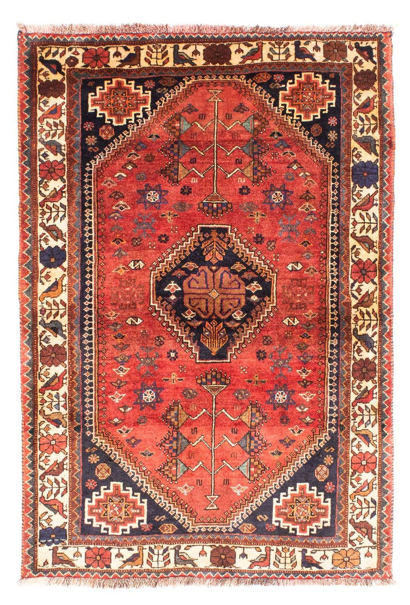 Persisk tæppe - Nomadisk - 170 x 118 cm - mørkerød