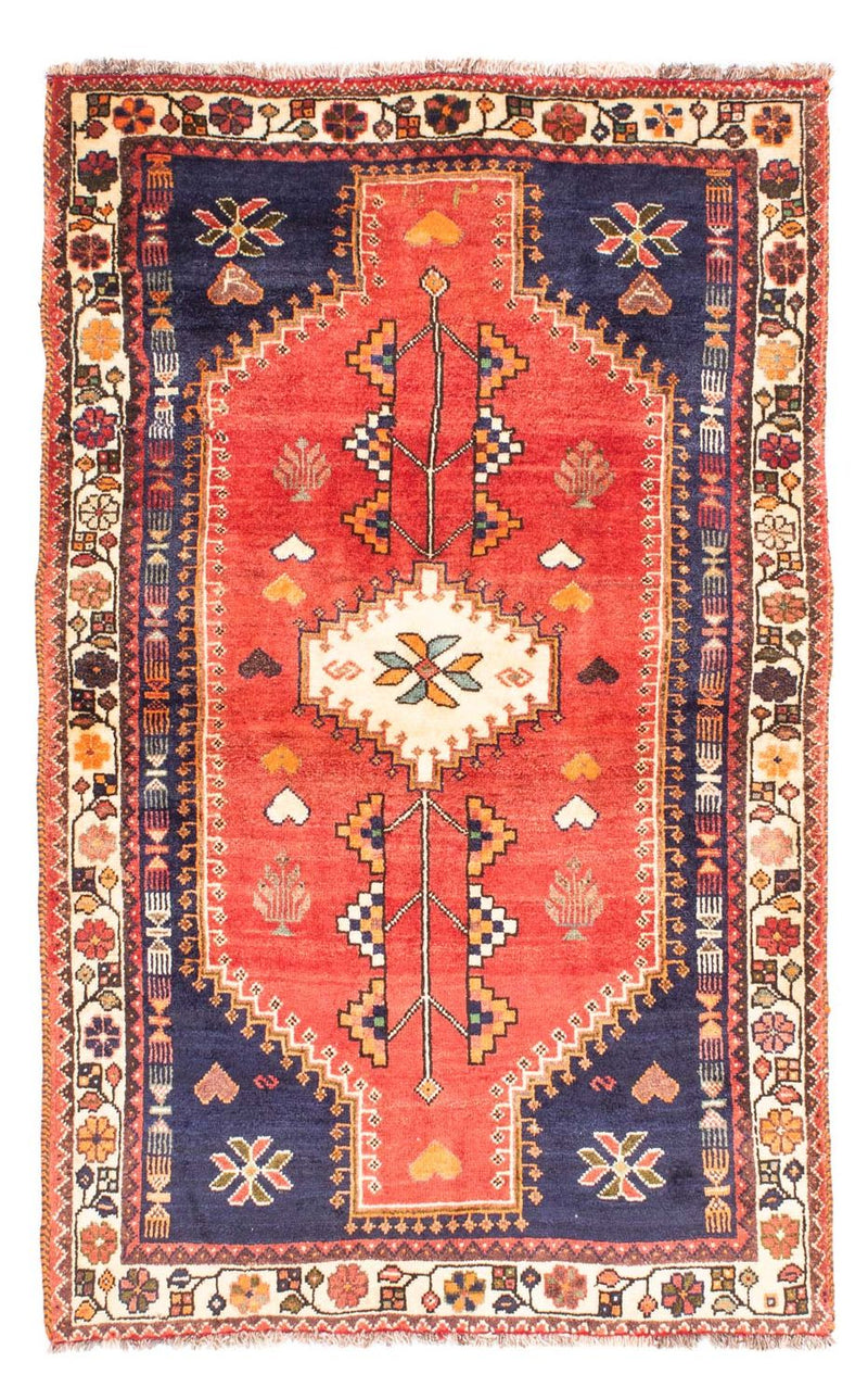 Persisk tæppe - Nomadisk - 175 x 113 cm - mørkerød